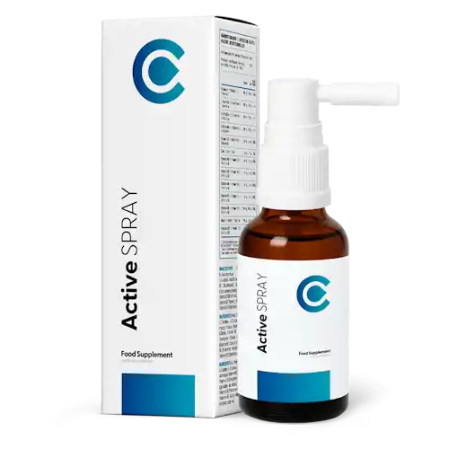 Calorie Active Spray Flasche mit Verpackung